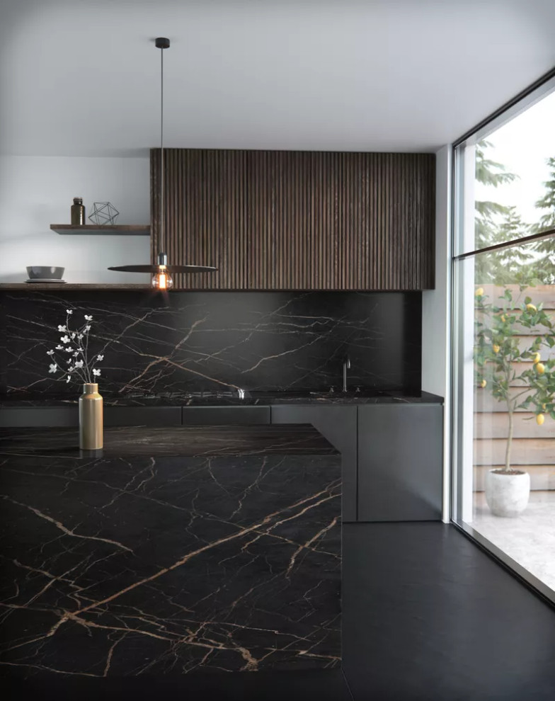 Stratum Portoro: iSlab  8'x4' Porcelain Slabs projects