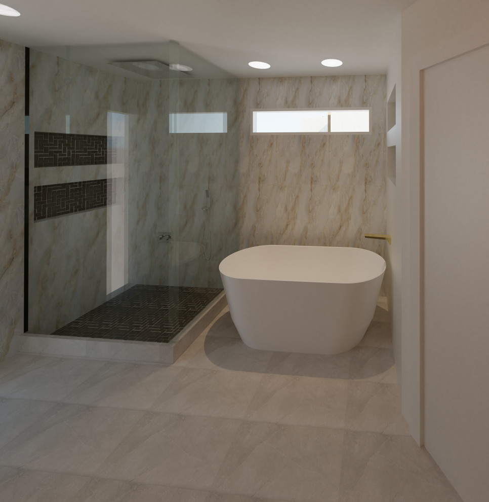 Primary Bath Contemporary Remodel