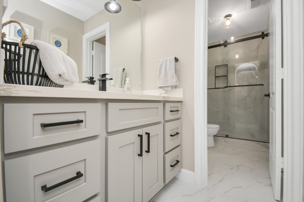 White Modern Kitchen & Bath