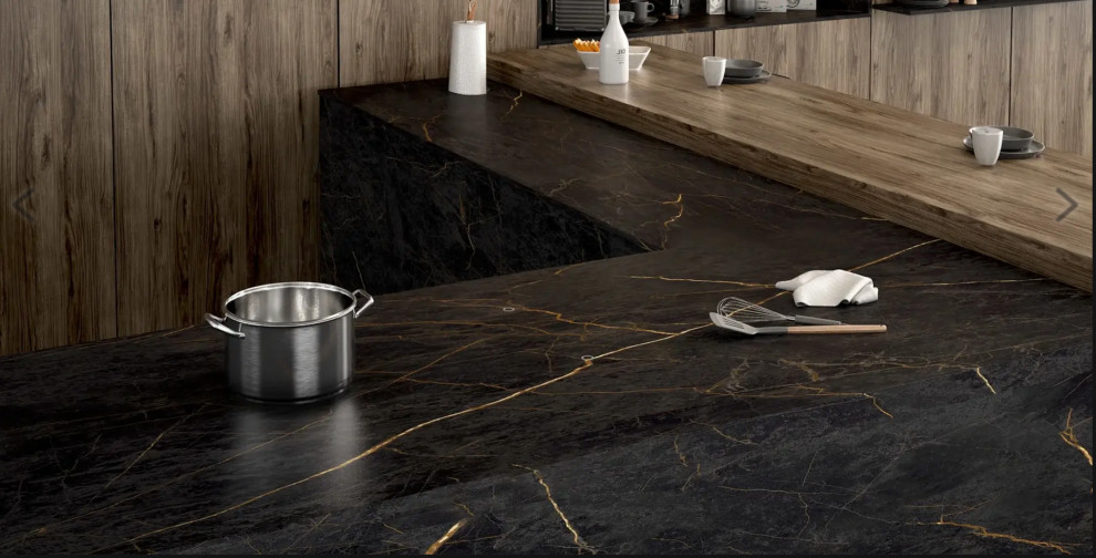 Stratum Portoro: iSlab  8'x4' Porcelain Slabs projects