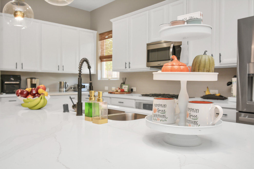 White Modern Kitchen & Bath