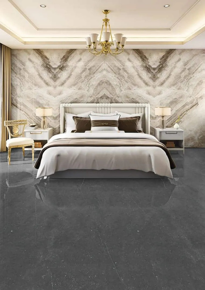 Dolce Grey Bookmatch: iSlab  8'x4' Porcelain Slabs projects