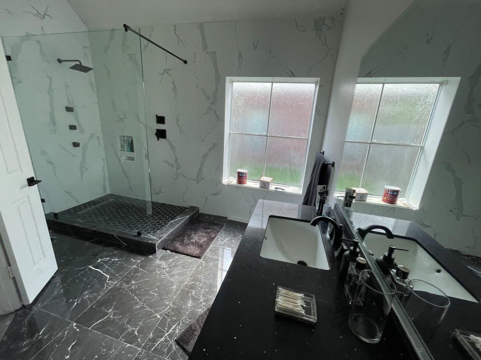 Full Monochromatic Remodel - Bathrooms, Flooring, Kitchen