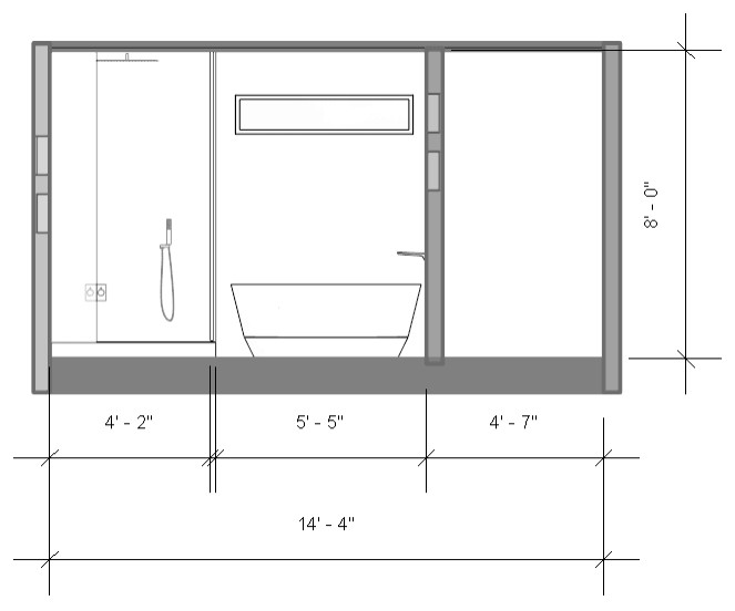 Primary Bath Contemporary Remodel