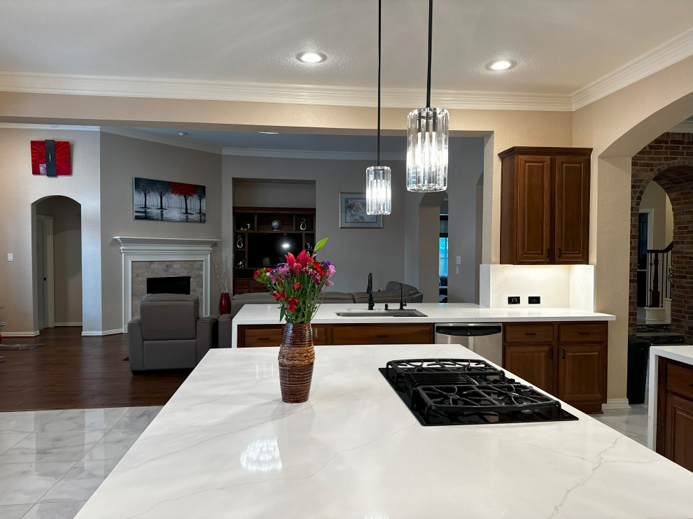 Transitional Master Bath & Kitchen Remodel