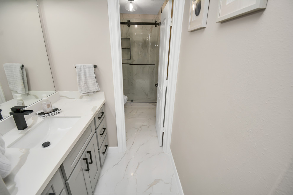 White Modern Kitchen & Bath