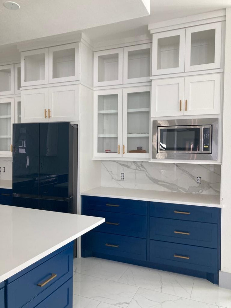 Custom Kitchen - Blue Shakers